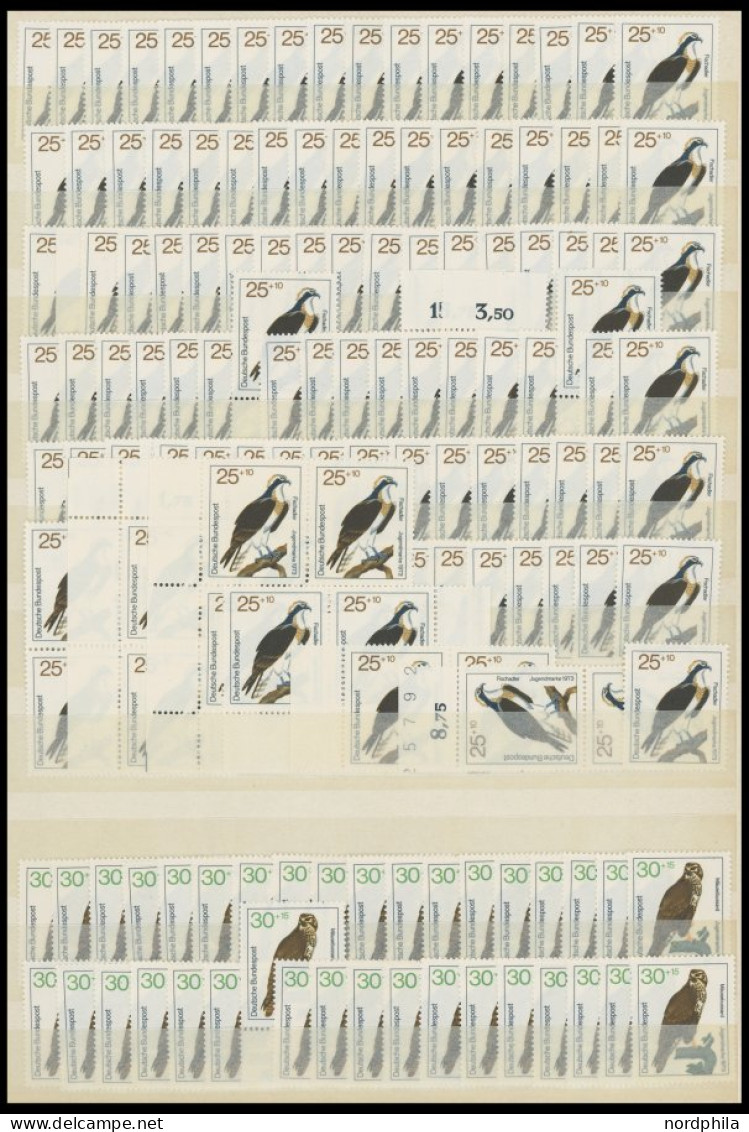 ENGROS 754-57 , 1973, Vögel, 120 Postfrische Sätze, Fast Nur Pracht, Mi. 960.- - Sonstige & Ohne Zuordnung