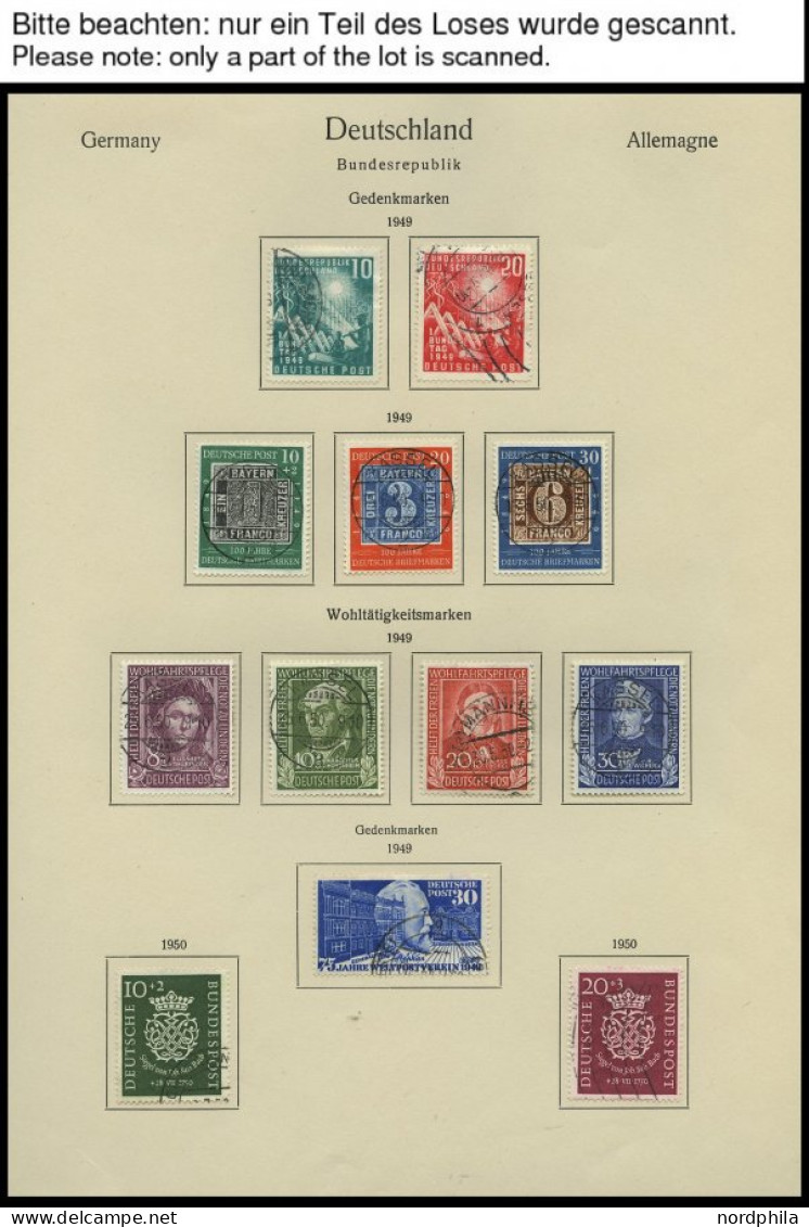 SAMMLUNGEN O, In Den Hauptnummern Komplette Gestempelte Sammlung Bundesrepublik Von 1949-72 Im KA-BE Album, Prachterhalt - Sonstige & Ohne Zuordnung