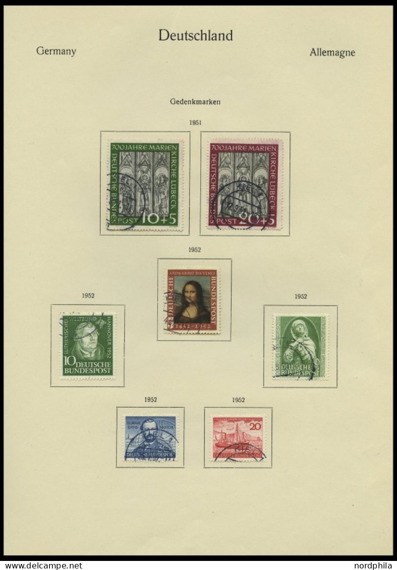SAMMLUNGEN O, In Den Hauptnummern Komplette Gestempelte Sammlung Bundesrepublik Von 1949-72 Im KA-BE Album, Prachterhalt - Sonstige & Ohne Zuordnung