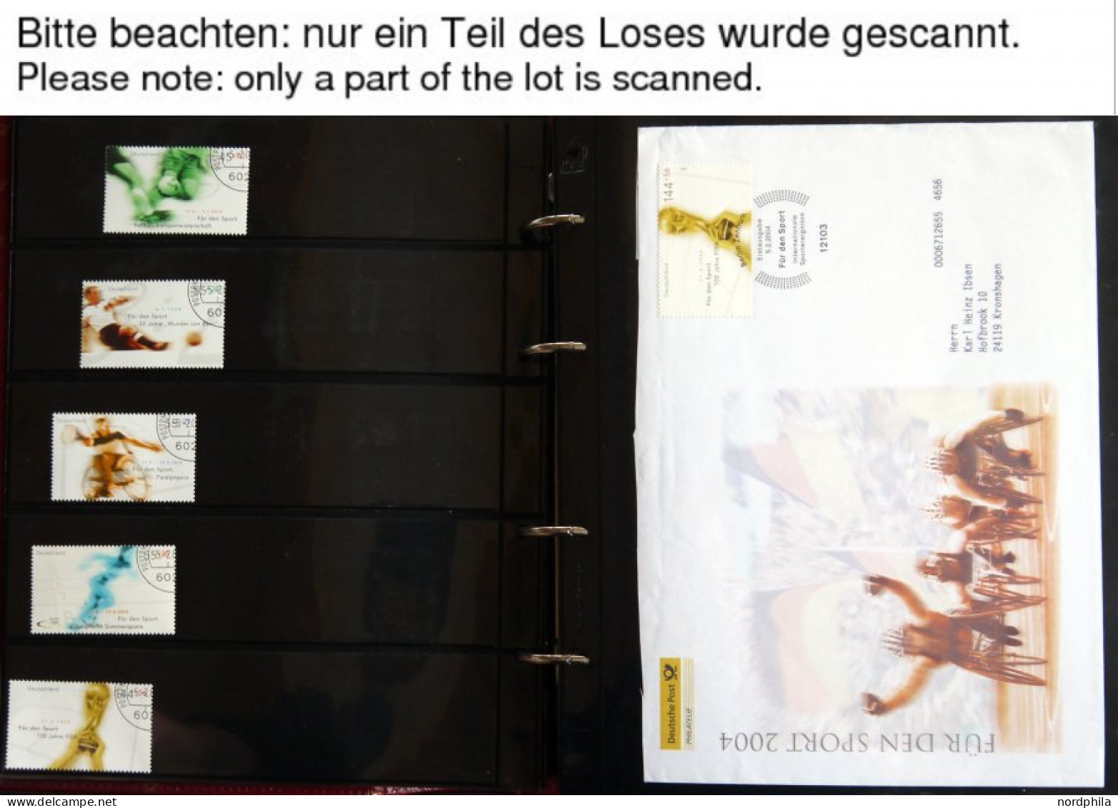 SAMMLUNGEN 2374-2706 O, 2004-08, 5 Komplette Gestempelte Jahrgänge, Ohne SK-Marken, Dazu Viele Erinnerungslätter Der Deu - Other & Unclassified