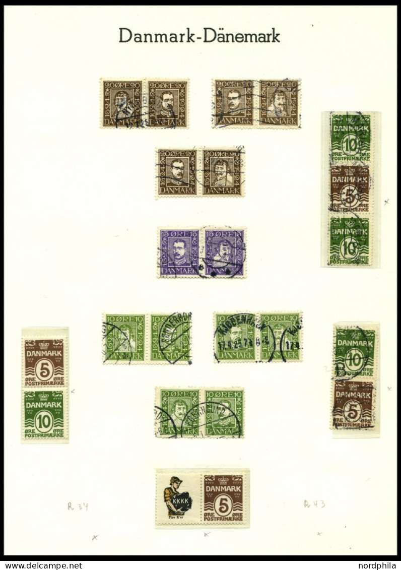 SAMMLUNGEN, LOTS o, fast nur gestempelte Sammlung Dänemark von 1851-1958 mit diversen mittleren Werten, feinst/Pracht, b