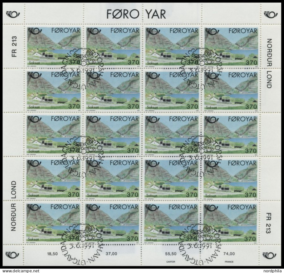 FÄRÖER 219/20KB O, 1991, Tourismus In Kleinbogen, Pracht, Mi. 80.- - Otros & Sin Clasificación