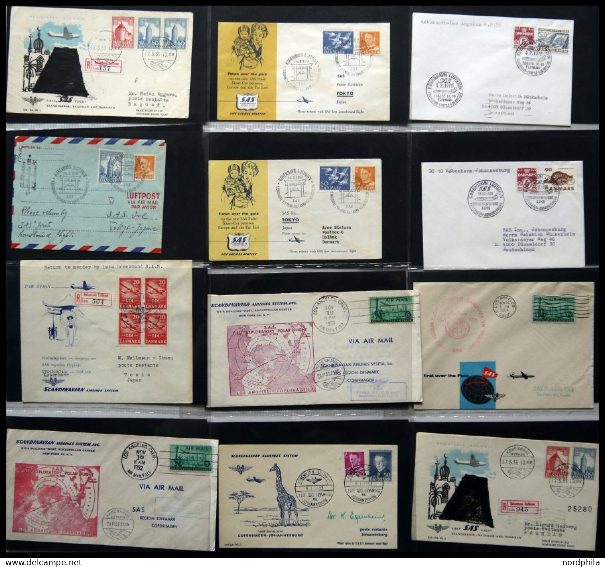 ERSTFLÜGE 1937-57, Sammlung Von 36 Verschiedenen Erstflugbelegen, Dabei Diverse Bessere!, Prachterhaltung - Luftpost