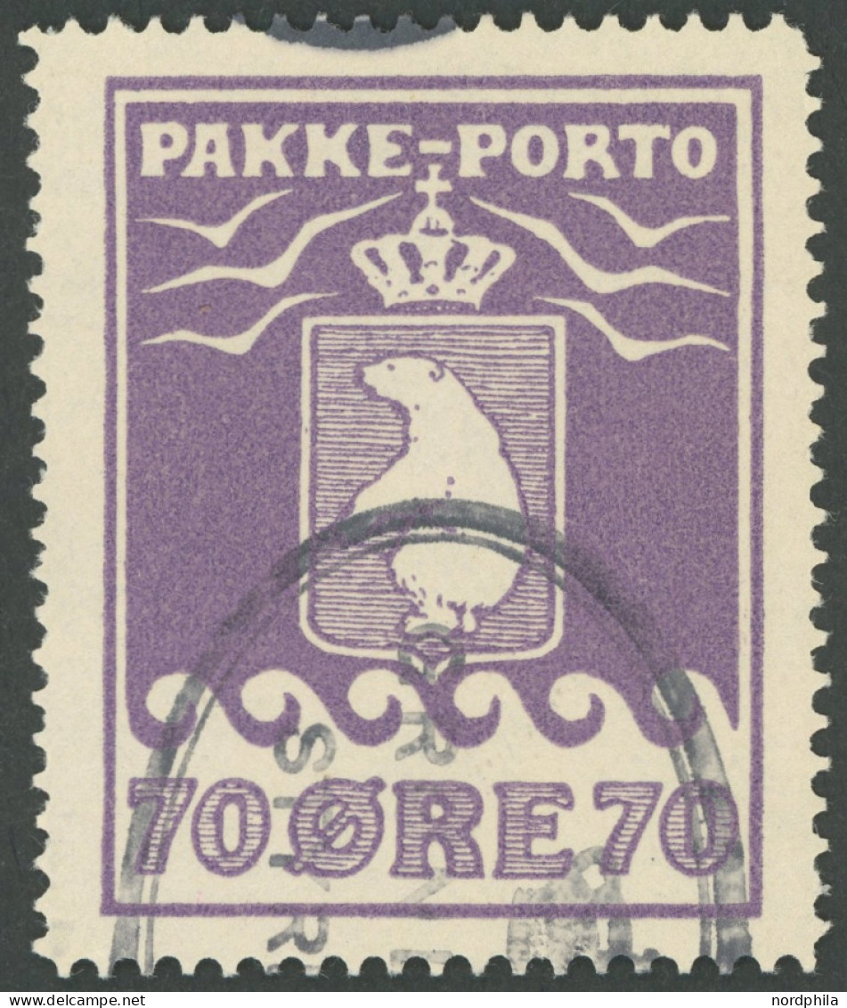 GRÖNLAND - PAKKE-PORTO 10A O, 1930, 70 Ø Violett, Gezähnt L 111/4, Pracht, Gepr. Dr. Debo, Mi. 200.- - Parcel Post