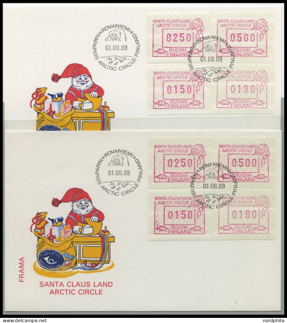 FINNLAND A 1-40 O, BRIEF, Automatenmarken: 1982-2003, Sammlungsteil Meist Verschiedener Gestempelter Automatenmarken Mit - Used Stamps