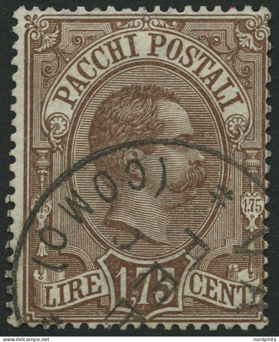 PAKETMARKEN Pa 6 O, 1884, 1.75 L. Dunkelbraun, üblich Gezähnt Pracht, Mi. 100.- - Colis-postaux