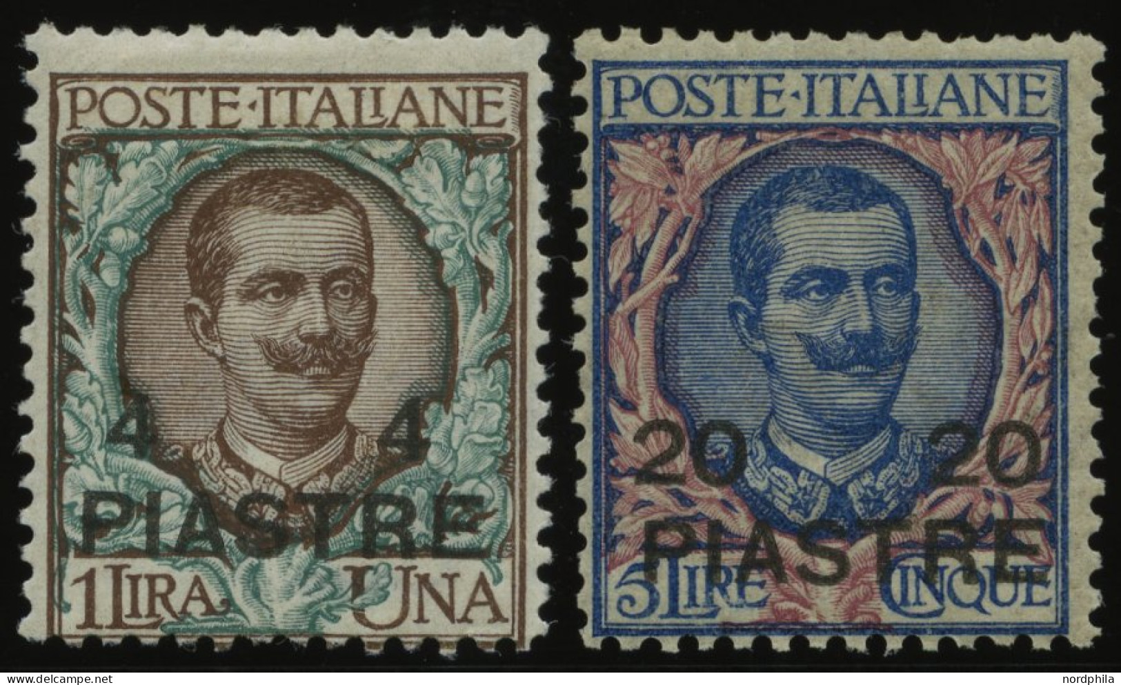 POST IM AUSLAND 16/7IV , Italienische Post In Der Levante: 1908, Konstantinopel, Type IV, Falzrest, Pracht, Mi. 80.- - Sonstige & Ohne Zuordnung