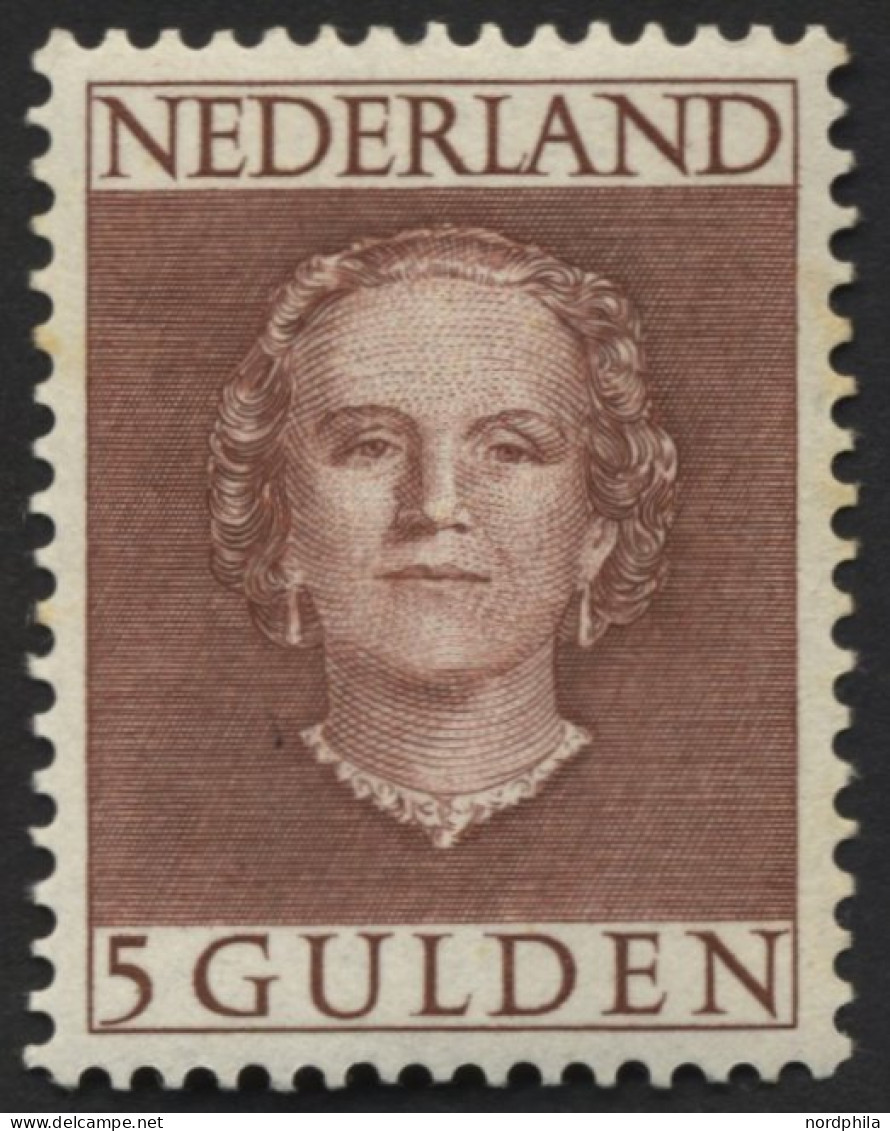 NIEDERLANDE 542 , 1949, 5 G. Rotbraun, Gummi Minimal Fleckig Sonst Pracht, Mi. 450.- - Nuevos