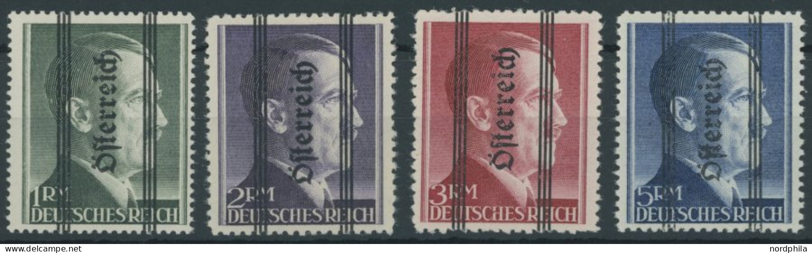 ÖSTERREICH 1945-1949 693-96I , 1945, 1 - 5 RM Grazer Aufdruck, Type I, Postfrischer Prachtsatz, Mi. 800.- - Other & Unclassified