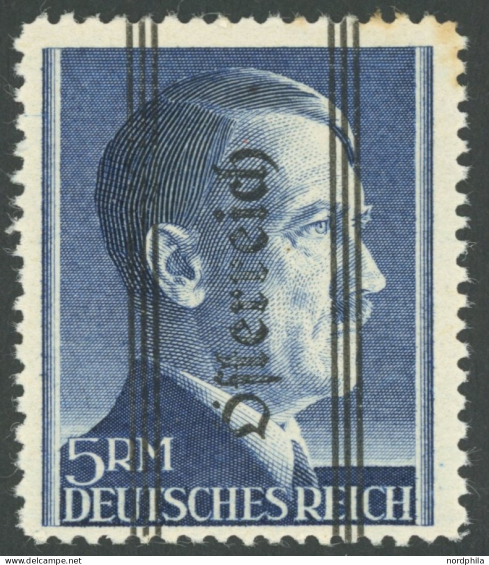 ÖSTERREICH 1945-1949 696IA , 1945, 5 RM Grazer Aufdruck, Type I, Postfrisch, Feinst (oben Rechts Etwas Stockig), Mi. 600 - Other & Unclassified