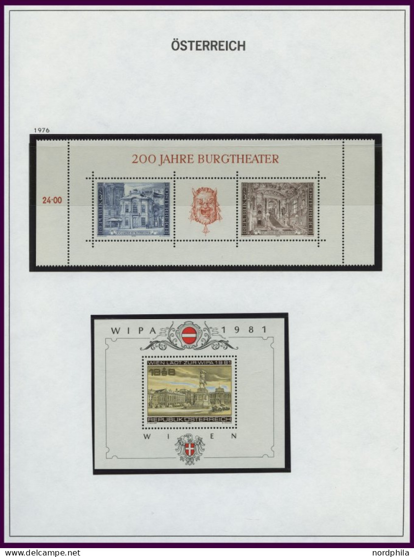 SAMMLUNGEN , komplette postfrische Sammlung Österreich von 1961-83, Prachterhaltung, Mi. 390.-