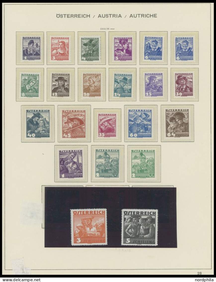 SAMMLUNGEN , , fast nur ungebrauchte Sammlung Österreich von 1916-1937 mit vielen guten mittleren Ausgaben, einiges dopp