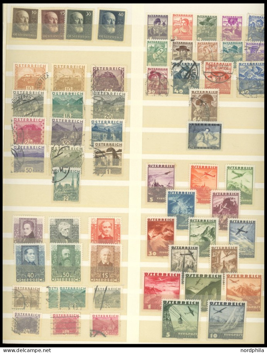 SAMMLUNGEN ,o, , Sammlung Österreich Bis 1968 Im Einsteckbuch, Der Hauptwert Liegt In Den Ausgaben Ab 1920, Dabei Viele  - Collections