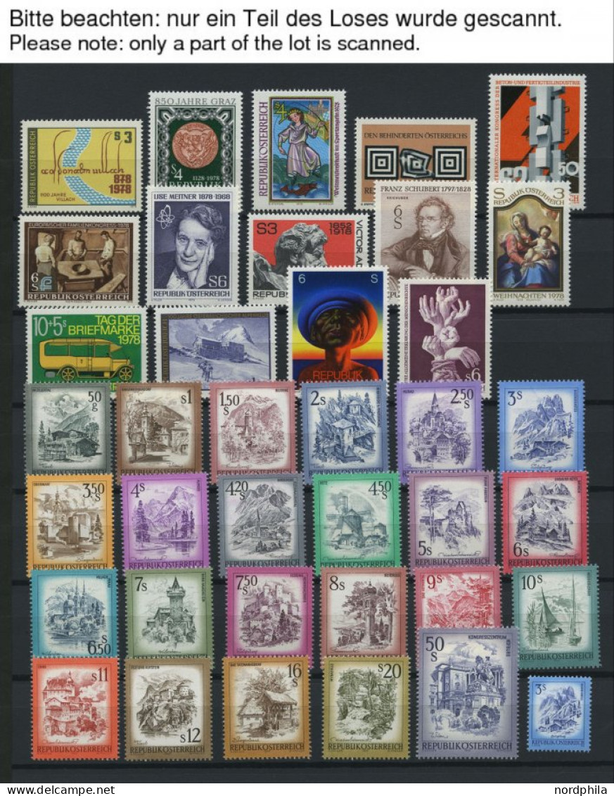 LOTS , Kleine Postfrische Sammlung Österreich Im Einsteckbuch Von 1964-67, 1975-78 Und 1983-93, Wohl Komplett, Prachterh - Sammlungen