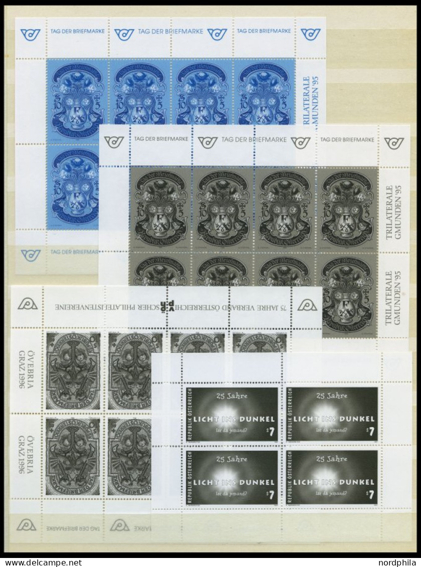 LOTS , 1988-98, Postfrische Partie Schwarzdrucke Bzw. 1 Buntdruck, Mit 13 Blocks Und 13 Einzelwerten, Dabei Mi.Nr. 2032, - Sammlungen