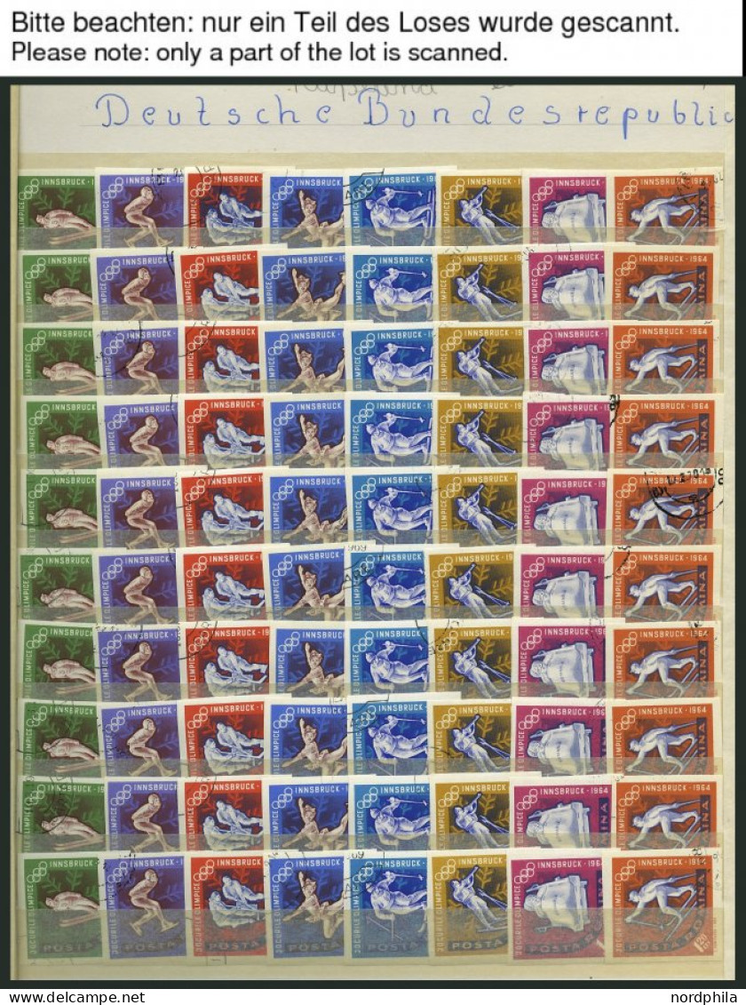 RUMÄNIEN 2203-10B O, 1963, Olympische Winterspiele, Ungezähnt, 1000x, Pracht, Mi. 7500.- - Sonstige & Ohne Zuordnung