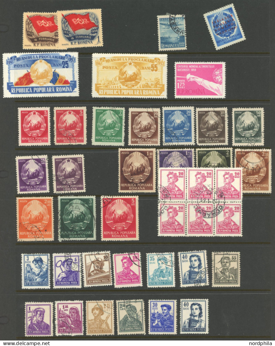 SAMMLUNGEN, LOTS Ab 1950, Partie Meist Verschiedener Ausgaben, Mit Einigen Blocks, Feinst/Pracht - Collections