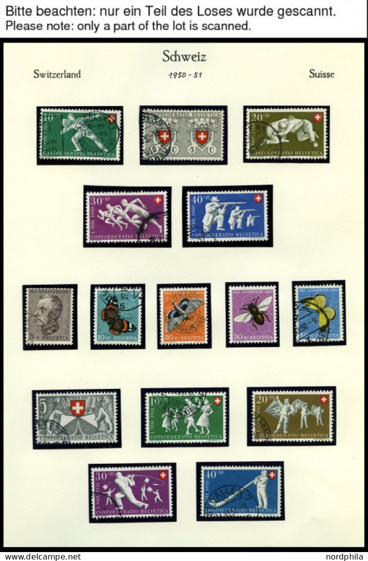 SAMMLUNGEN O, , 1945-63, Fast Nur Gestempelter Sammlungsteil, Meist Pracht, Mi. 853.- - Lotes/Colecciones