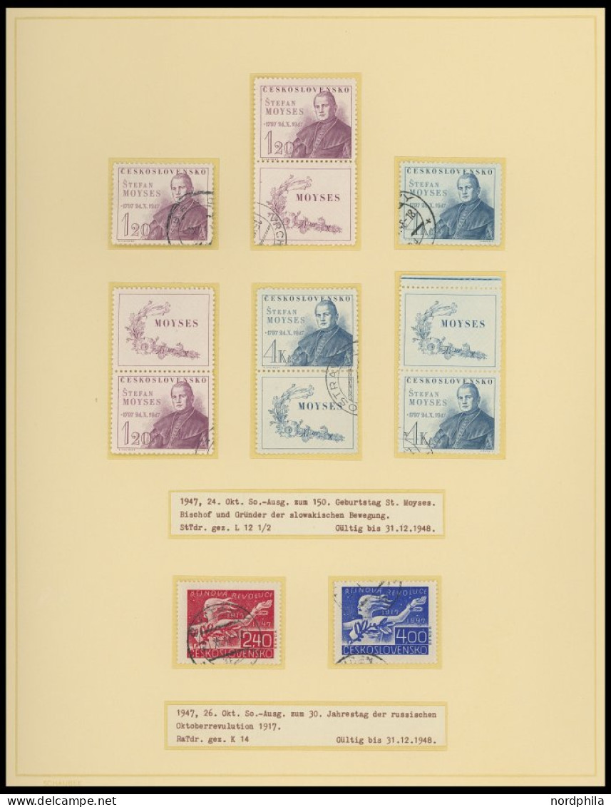 TSCHECHOSLOWAKEI Brief,o,, , 1940-48, interessante Sammlung mit 27 Bedarfsbelegen, dabei Feldpost, Zensurbelege, dazu Ma