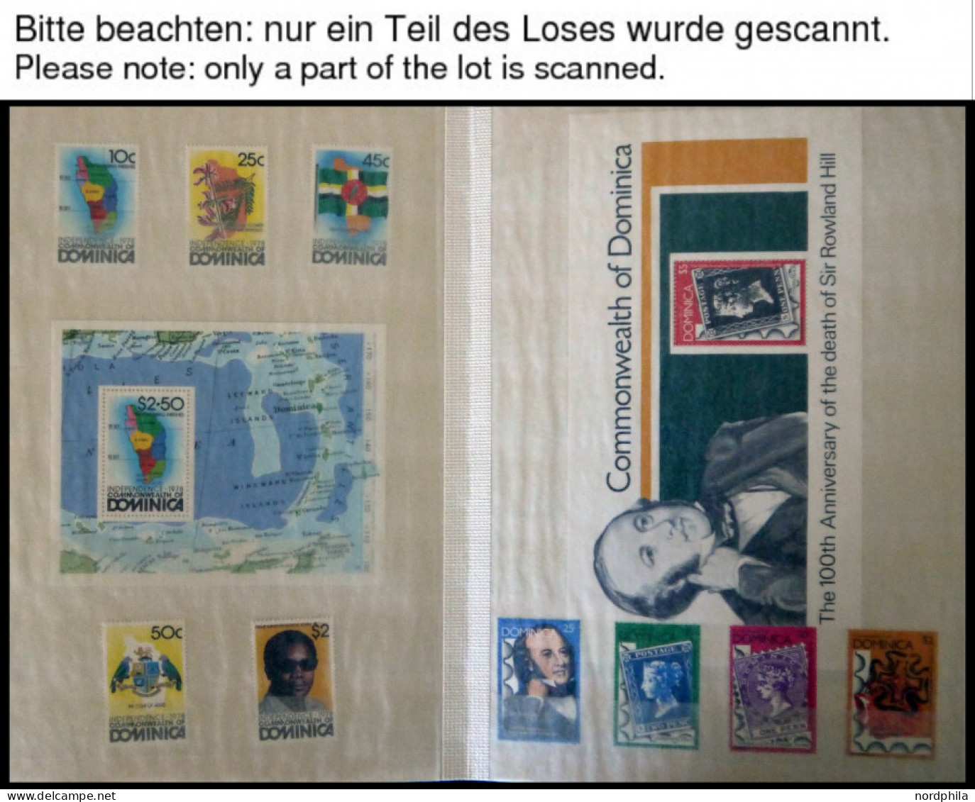 DOMINICA , 1978-82, Fast Komplette, Postfrische Jahrgänge, Mit Blocks, Im Einsteckbuch, Pracht - Dominique (1978-...)