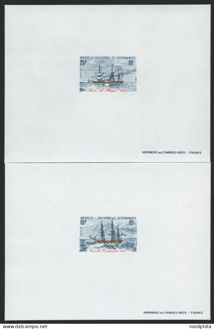 NEUKALEDONIEN 672/3P , 1921, 10,25 F. Schiffe, Je Als Epreuves De Luxe, Pracht - Other & Unclassified