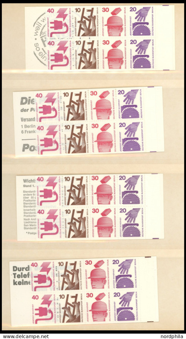 SLG., LOTS DEUTSCHLAND , Sammlung Postfrischer Markenheftchen Von Bundesrepublik Und Berlin Von 1958-2000, Insgesamt 99  - Collections