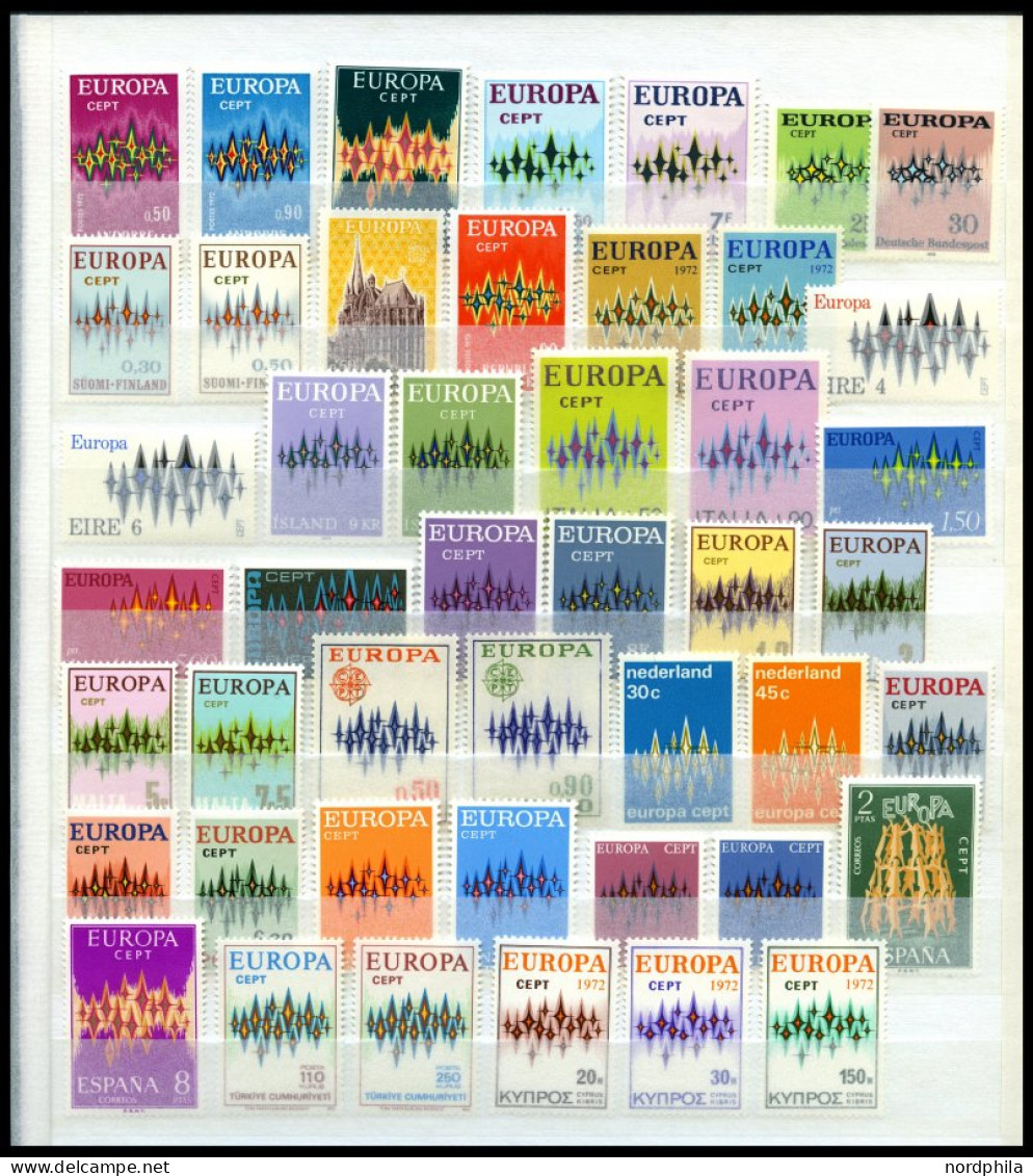 EUROPA UNION , 1972, Sterne, Kompletter Jahrgang, Fast Nur Prachterhaltung, Mi. 179.80 - Sammlungen