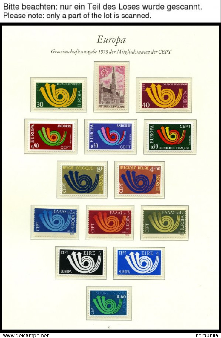 EUROPA UNION , 1973, Posthorn, Kompletter Jahrgang, Pracht, Mi. 109.- - Collections