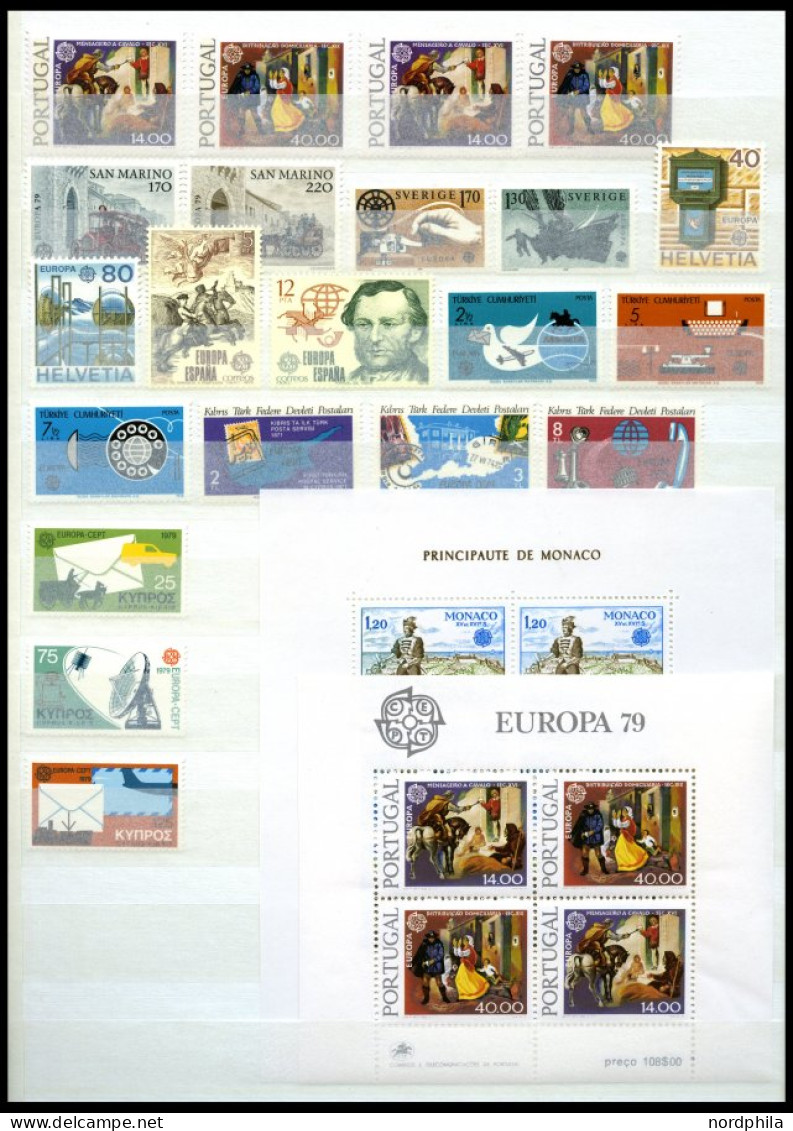EUROPA UNION , 1979, Post- Und Fernmeldewesen, Kompletter Jahrgang, Pracht, Mi. 112.- - Colecciones