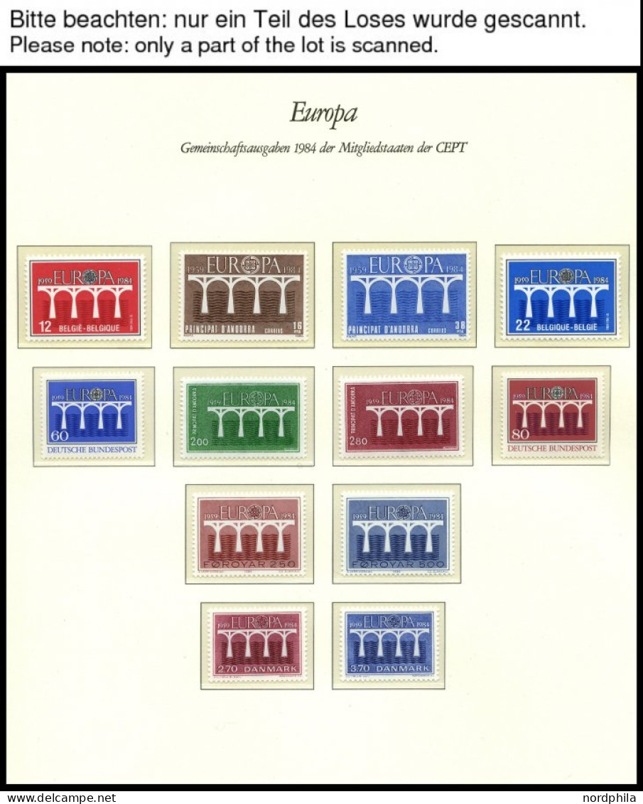 EUROPA UNION , 1984, Brücke, Kompletter Jahrgang Mit Markenheftchen Griechenland Und Schweden, Pracht, Mi. 206.40 - Collections