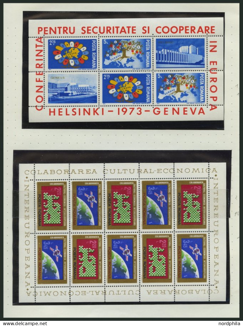 EUROPA UNION , Sammlungsteil Sympathie- Und Mitläuferausgaben Von 1966-75, Mit Kleinbogen Und Blocks, Pracht, Mi. 330.- - Collections