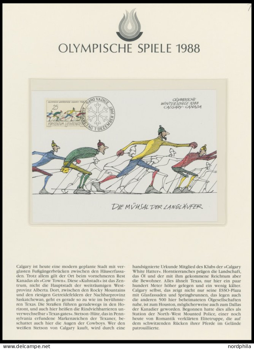 SPORT ,Brief , Olympische Spiele 1988 In 4 Borek Spezialalben Mit Goldmünze China Mint, Peking, Schwerttanz, PP, Kleinbo - Otros & Sin Clasificación