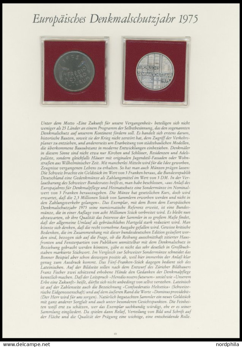 SONSTIGE MOTIVE ,Brief,BrfStk , Europäisches Denkmalschutzjahr 1975 Im Borek Spezial Falzlosalbum, Mit Einzelmarken, Str - Monumentos