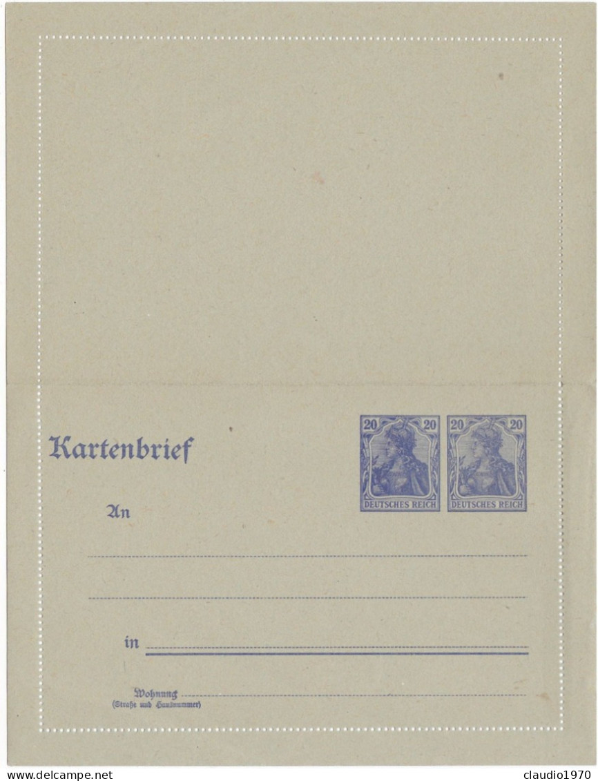 GERMANIA - TERZO REICH - BIGLIETTO POSTALE - NUOVO - Enveloppes