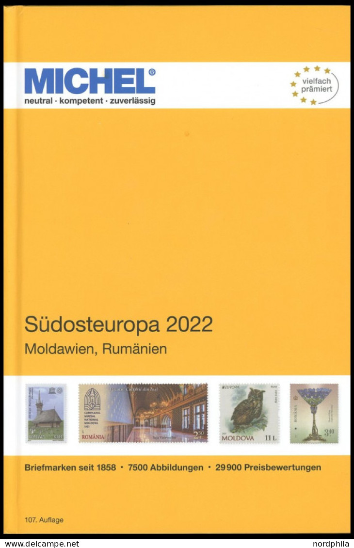 PHIL. KATALOGE Michel: Europa Band 8, Südosteuropa 2022, Moldawien, Rumänien, Alter Verkaufspreis: EUR 59.- - Philatelie Und Postgeschichte