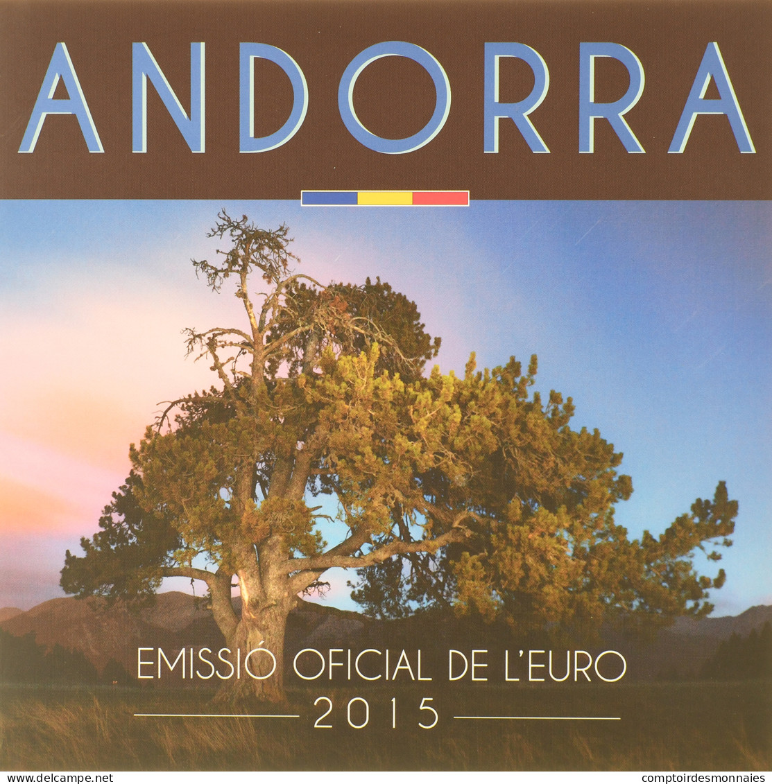 Andorre, Coffret 1c. à 2€, 2015, Monnaie De Paris, BU, FDC - Andorra