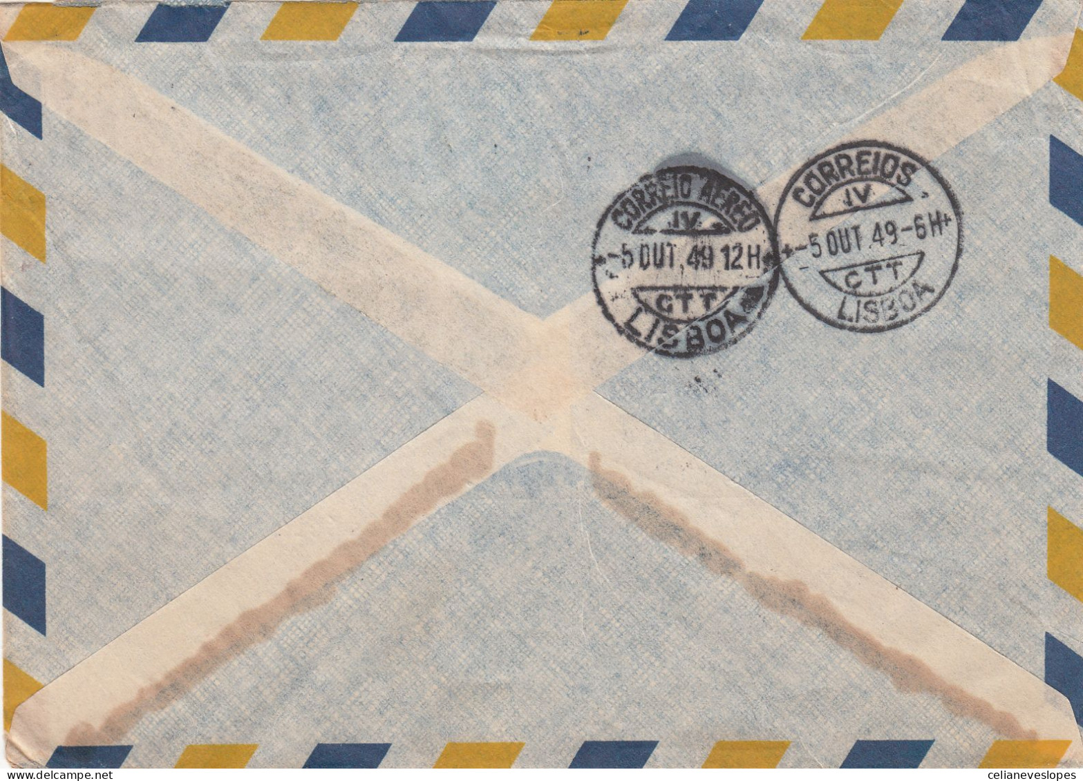 Portugal, Carta  Circulada De Lisboa Para A Suécia Em 1949 - Lettres & Documents