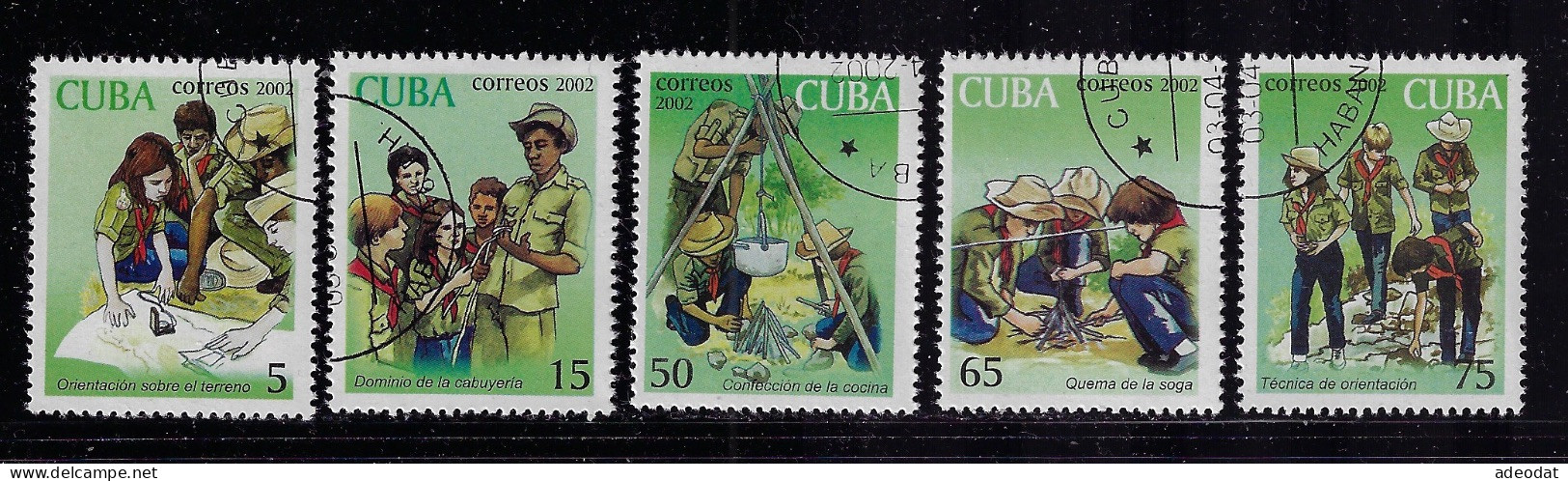 CUBA 2001 SCOTT 4203-4207 CANCELLED - Gebraucht