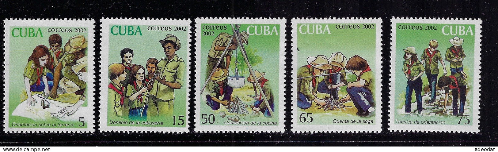 CUBA 2001 SCOTT 4203-4207 MNH - Oblitérés