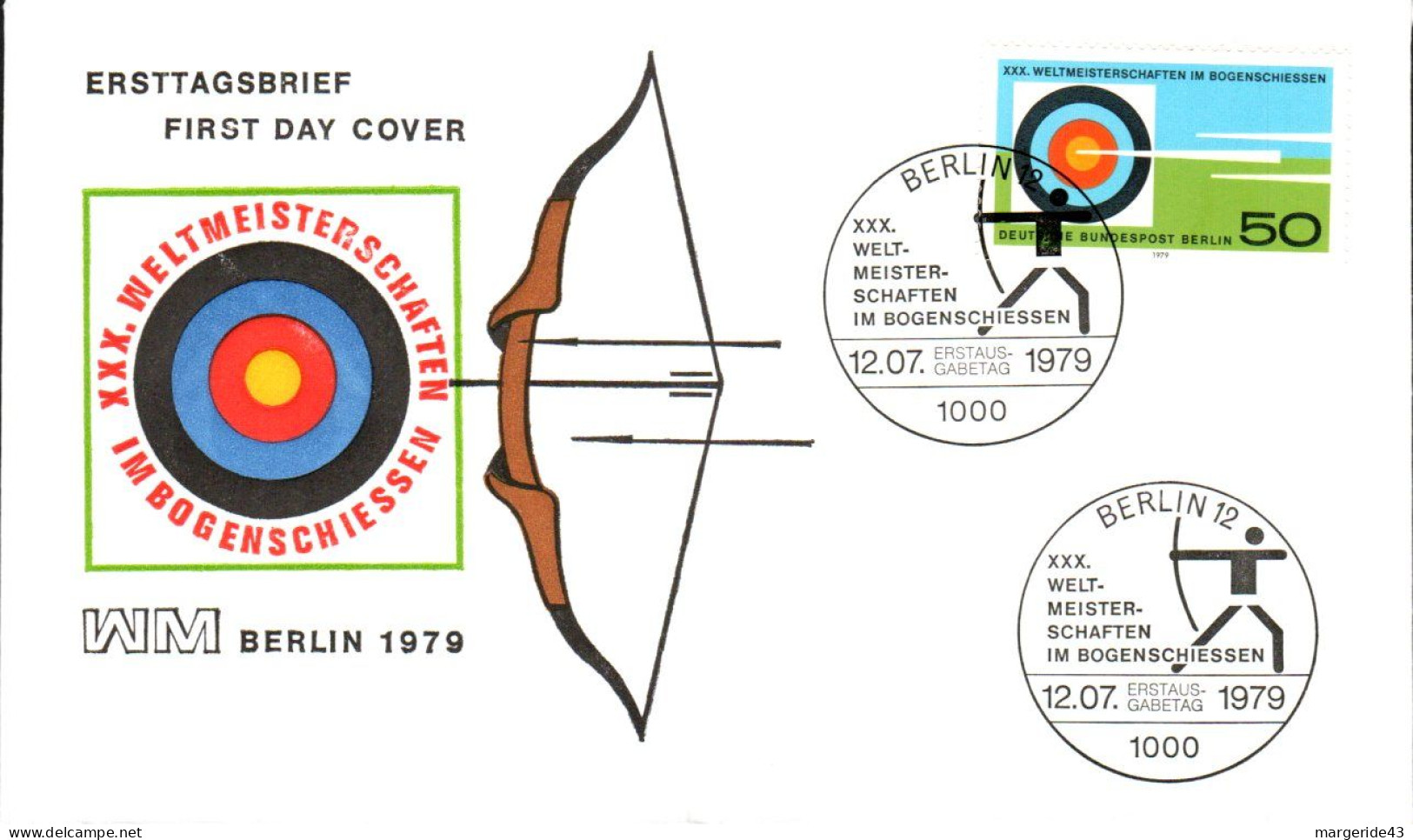 BERLIN FDC 1980 MONUMENT - 1981-1990