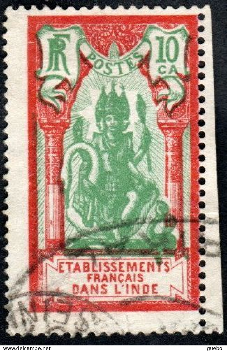 Inde Obl. N°  90 - Dieu BRAMA 10ca Rouge Et Vert - Used Stamps
