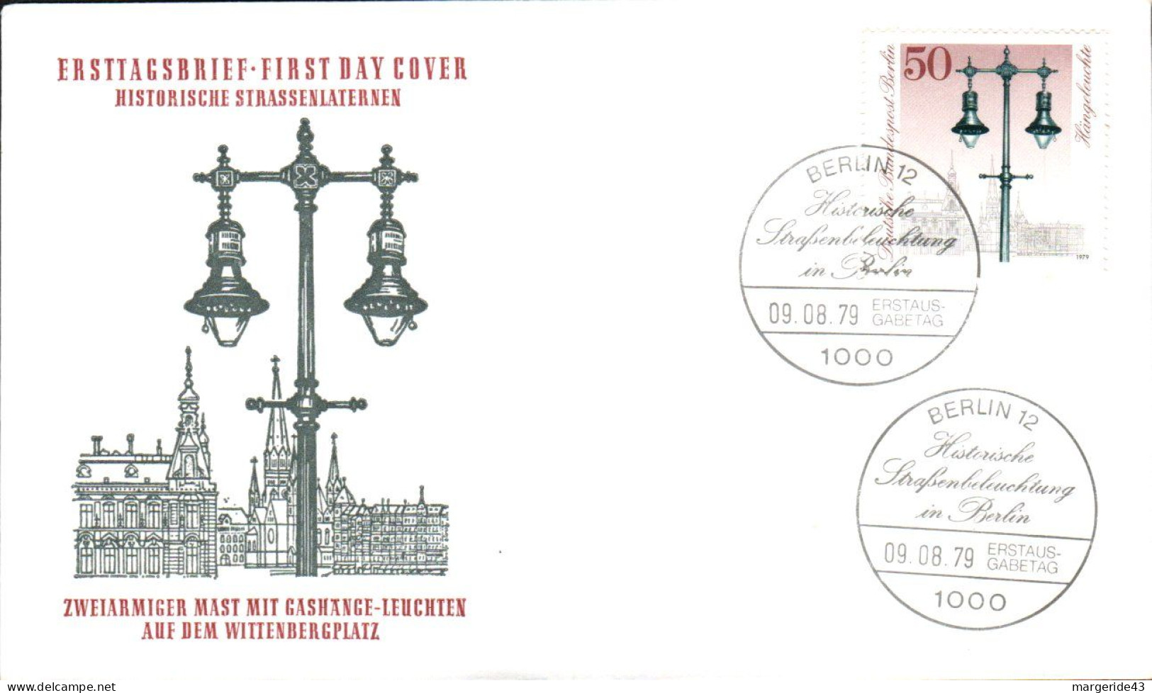 BERLIN FDC 1979 REVERBERE - 1971-1980