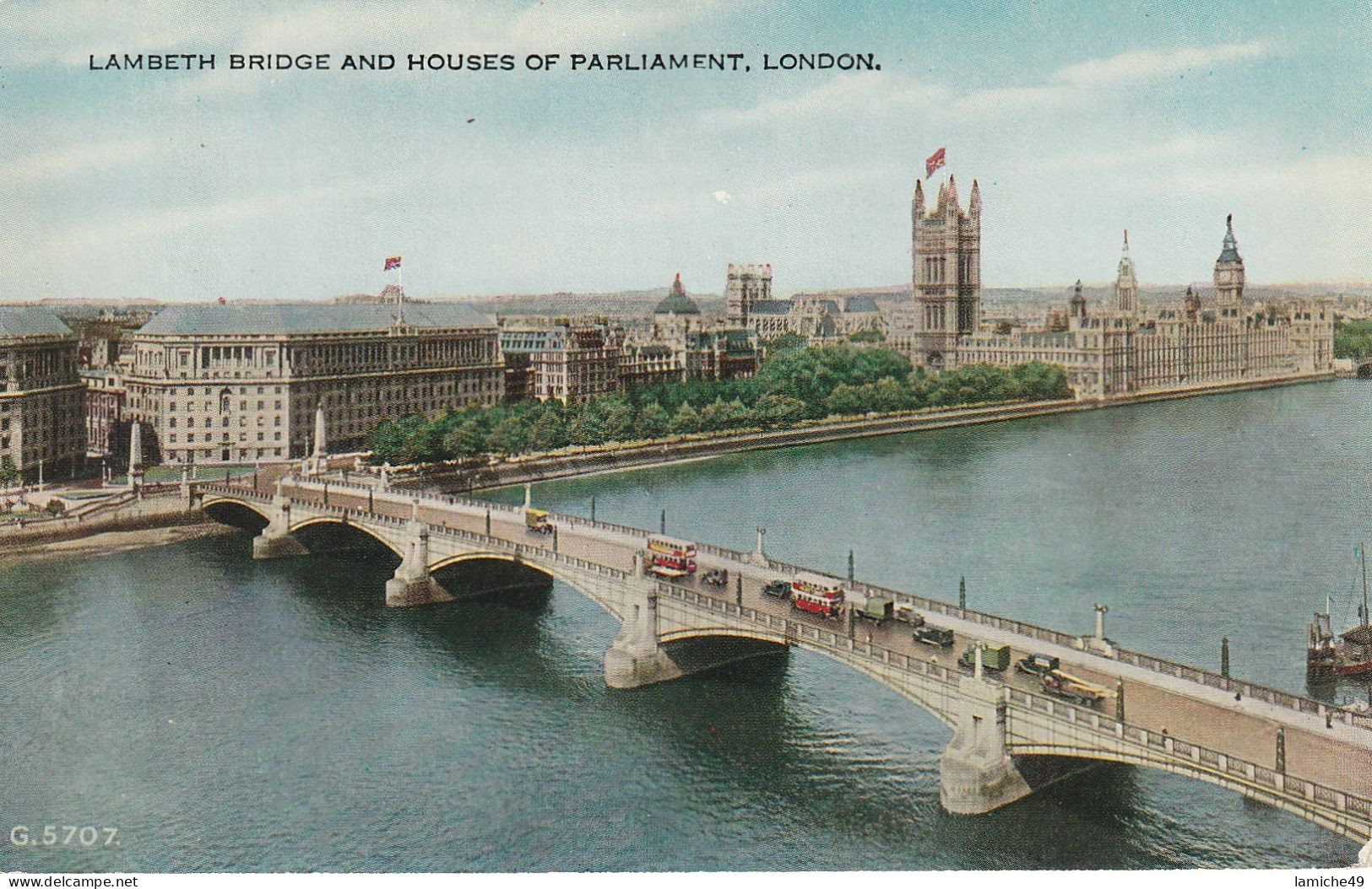 3 CPA LONDON Lambeth Bridge And Houses Of Parliament - Tower -  Victoria Memorial And Buckingham Palace (Pont Lambeth Et - Tower Of London