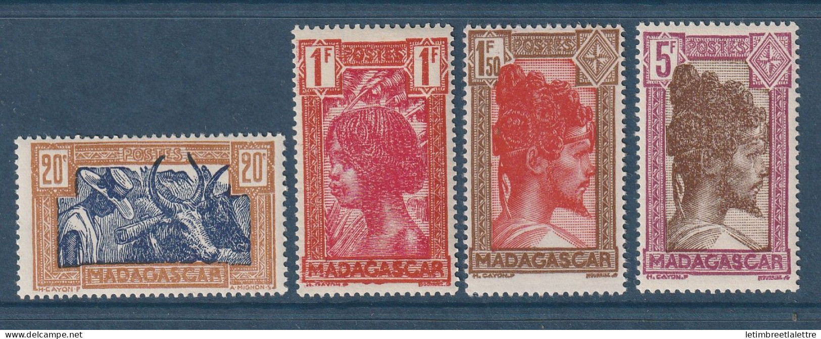 Madagascar - YT N° 279 à 283 ** Manque N° 280 - Neuf Sans Charnière - 1943 1944 - Nuovi