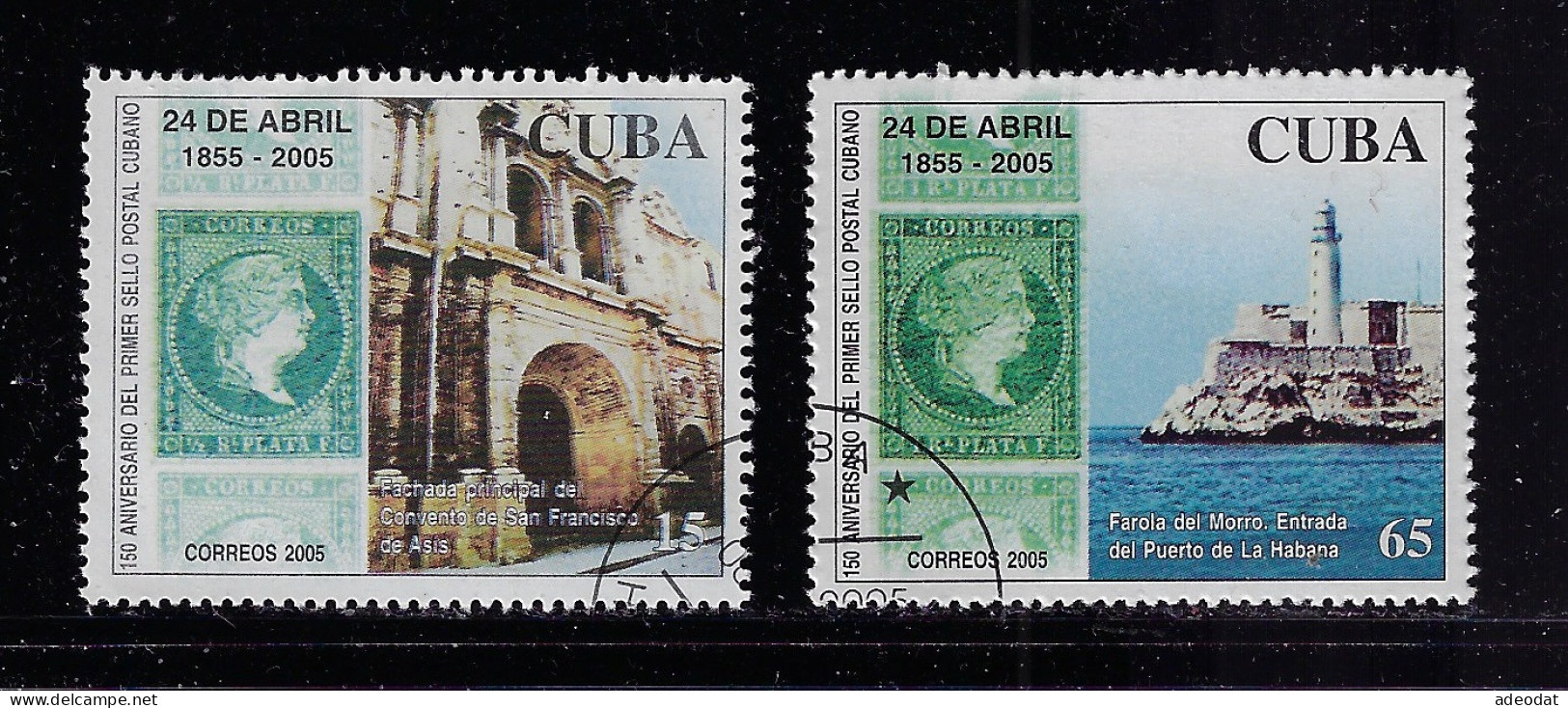 CUBA 2005 SCOTT 4490-4491 CANCELLED - Used Stamps