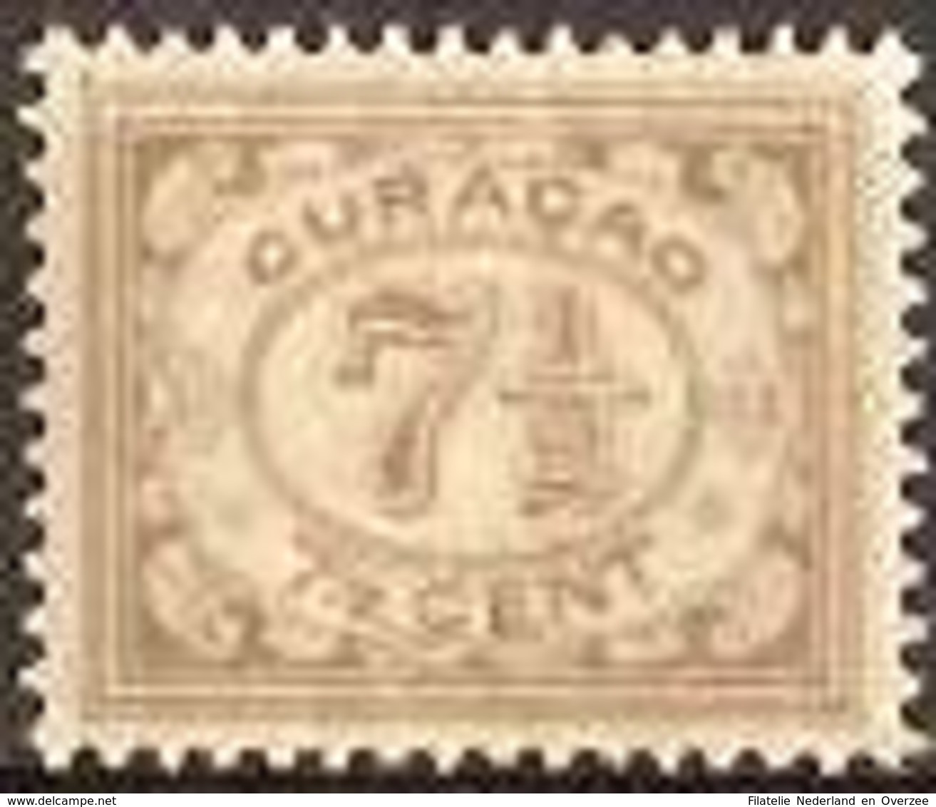 Curacao NVPH Nr 54 Ongebruikt/MH Cijfer 1916 - Curaçao, Nederlandse Antillen, Aruba