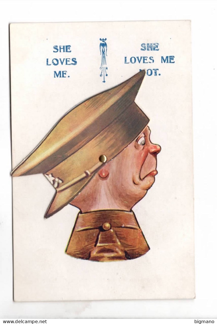 Illustrateur Illustrator Maurice She Loves Me She Loves Me Not ( Carte à Système ) - Maurice