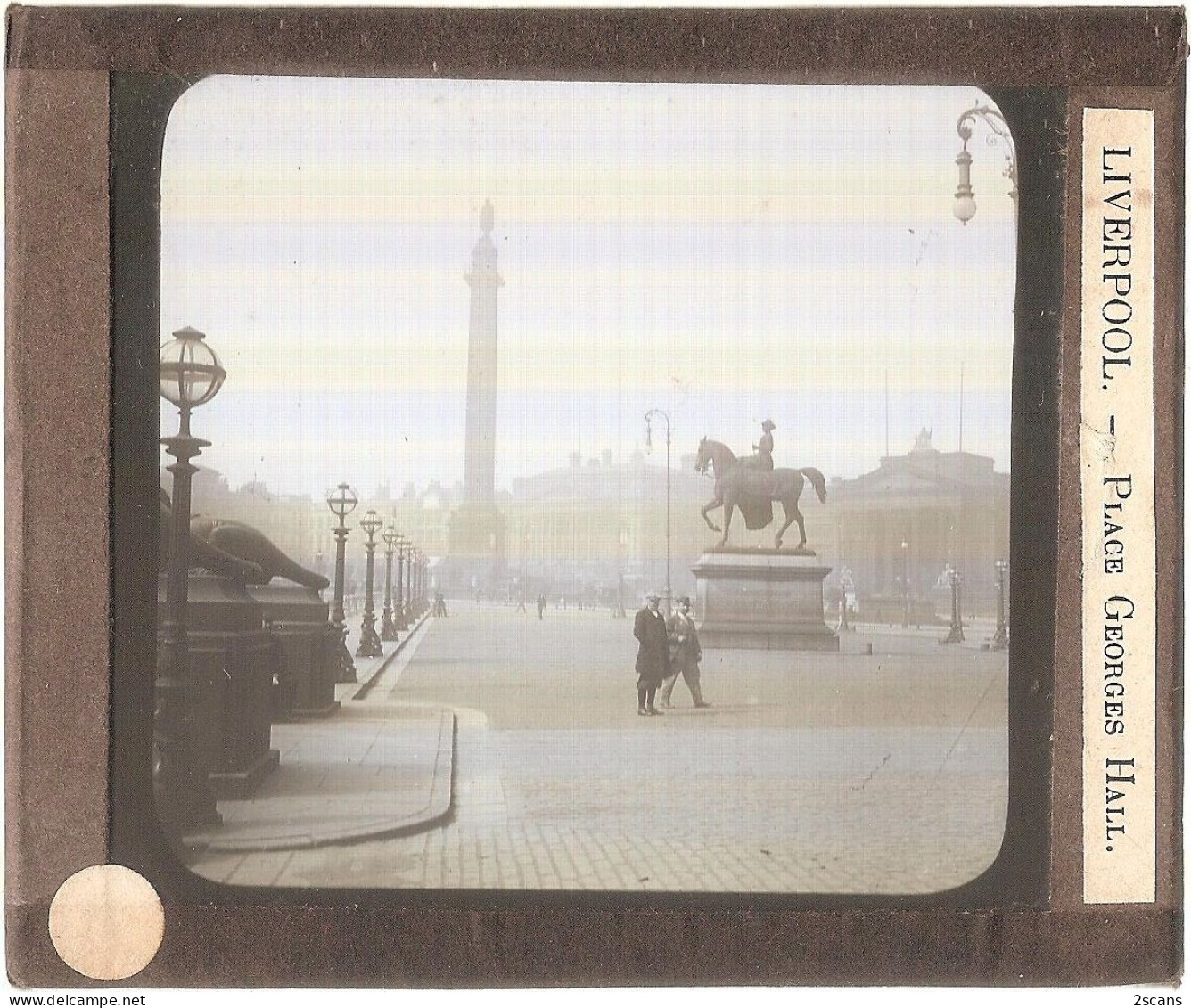 Angleterre - LIVERPOOL - Plaque De Verre Ancienne (vers 1905) - St. George's Hall Place - Liverpool