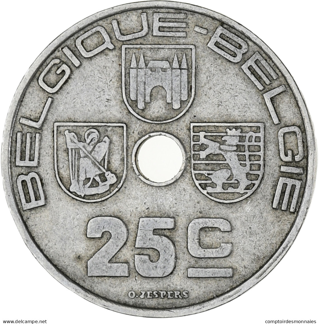 Monnaie, Belgique, 25 Centimes, 1939, TTB, Nickel-Cuivre, KM:114.1 - 25 Cents