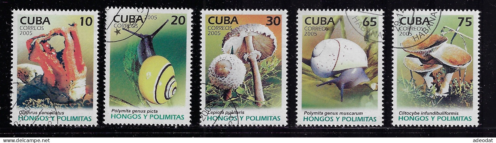 CUBA 2005 SCOTT 4551-4555 CANCELLED - Usados